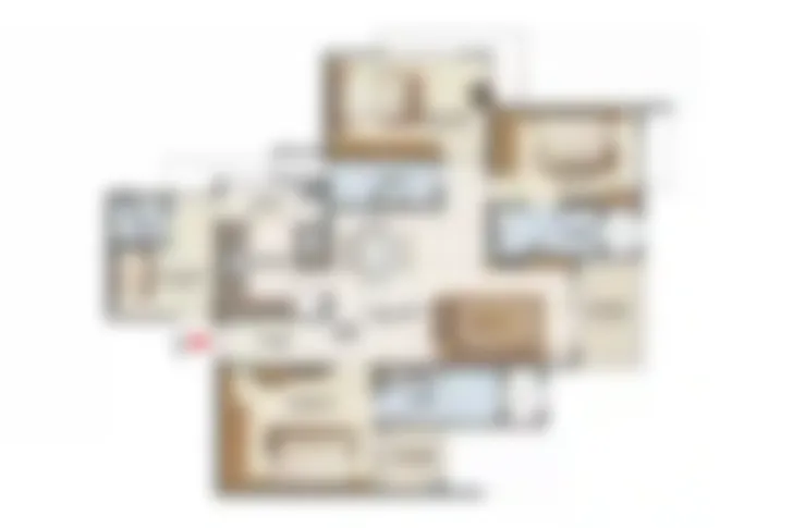 Tata Avenida 3 BHK floor plan layout New Town Kolkata apartment design