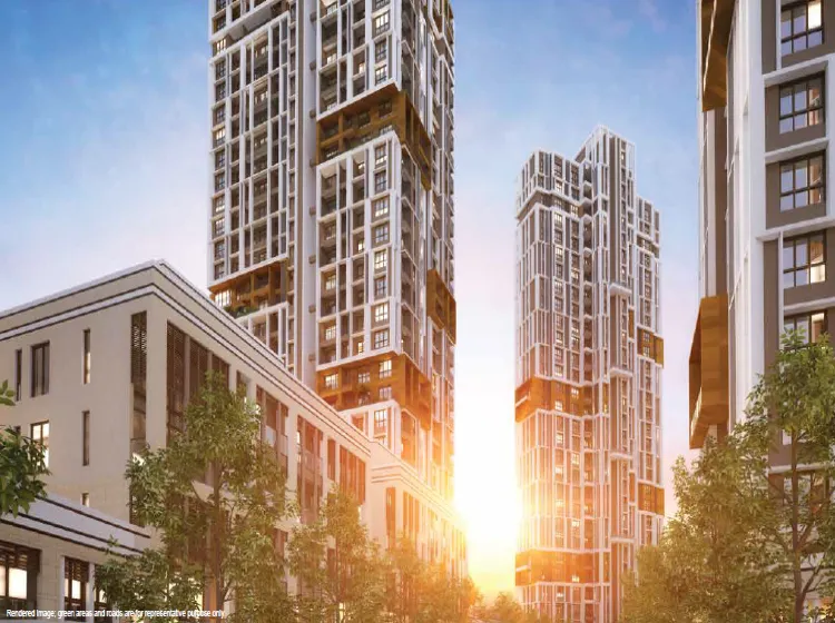 Tata Avenida high-rise towers sunrise view Rajarhat Kolkata