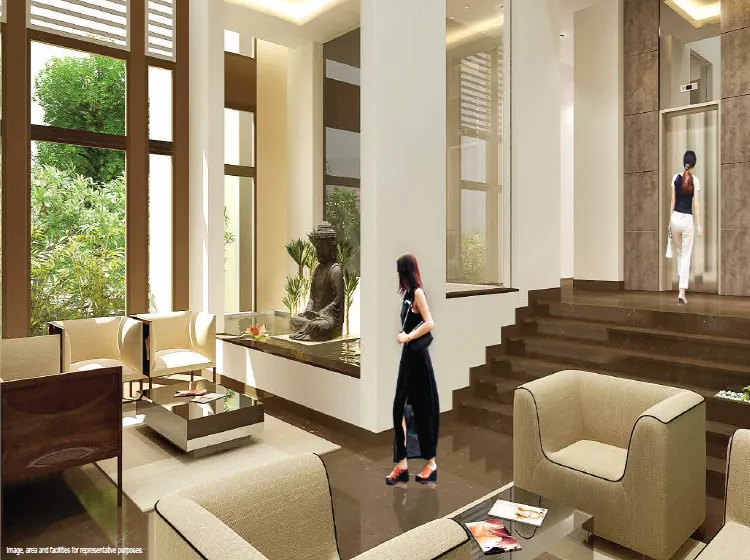 Tata Avenida luxury lobby double height entrance interior Kolkata